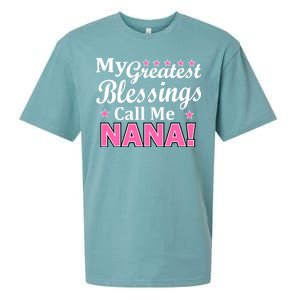 My Greatest Blessings Call Me Nana Sueded Cloud Jersey T-Shirt