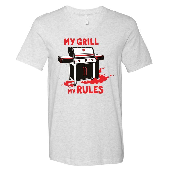 My Grill My Rules V-Neck T-Shirt