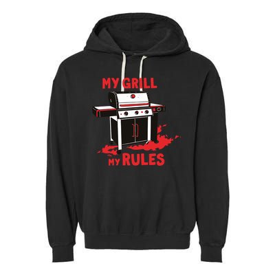 My Grill My Rules Garment-Dyed Fleece Hoodie