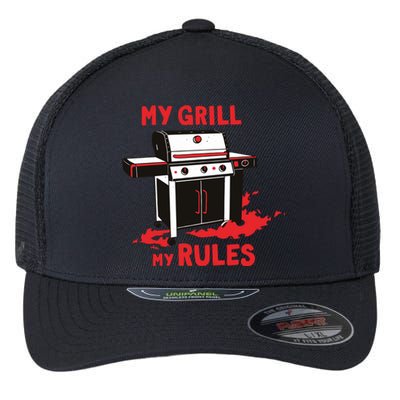 My Grill My Rules Flexfit Unipanel Trucker Cap