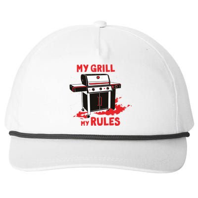 My Grill My Rules Snapback Five-Panel Rope Hat