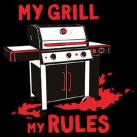 My Grill My Rules 7-Panel Snapback Hat