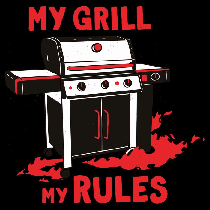 My Grill My Rules 7-Panel Snapback Hat