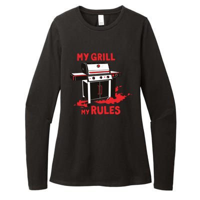 My Grill My Rules Womens CVC Long Sleeve Shirt