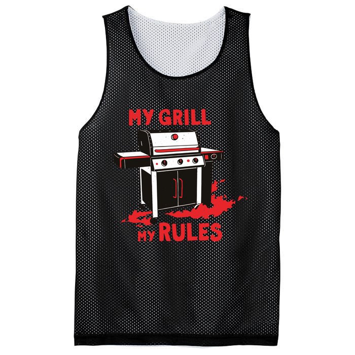 My Grill My Rules Mesh Reversible Basketball Jersey Tank