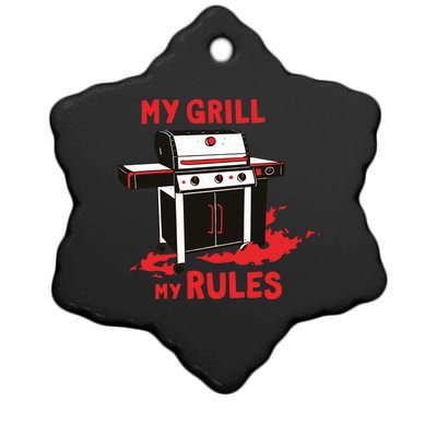 My Grill My Rules Ceramic Star Ornament