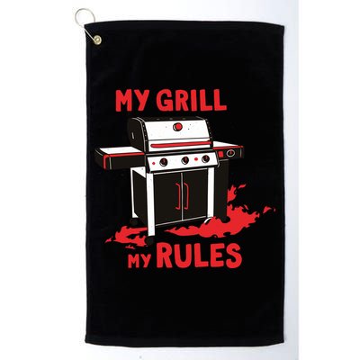 My Grill My Rules Golf Towel
