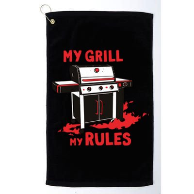 My Grill My Rules Platinum Collection Golf Towel