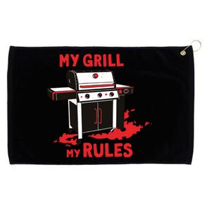 My Grill My Rules Grommeted Golf Towel