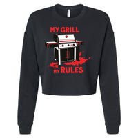 My Grill My Rules Cropped Pullover Crew