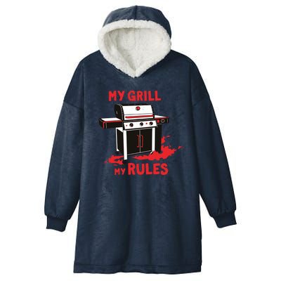 My Grill My Rules Hooded Wearable Blanket