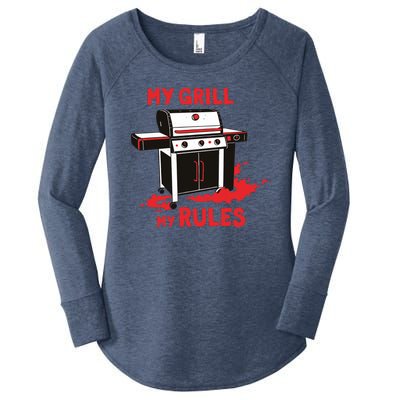 My Grill My Rules Women's Perfect Tri Tunic Long Sleeve Shirt