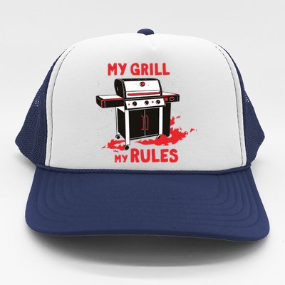 My Grill My Rules Trucker Hat