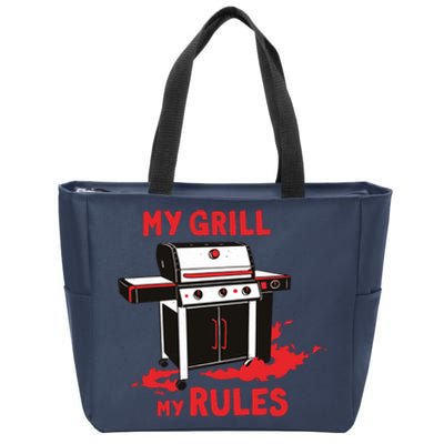 My Grill My Rules Zip Tote Bag