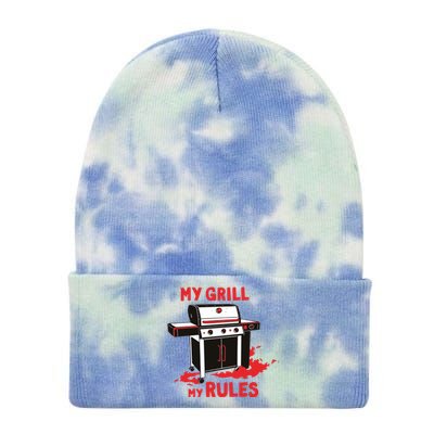 My Grill My Rules Tie Dye 12in Knit Beanie