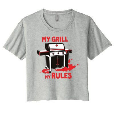 My Grill My Rules Women's Crop Top Tee