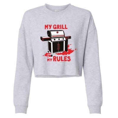 My Grill My Rules Cropped Pullover Crew