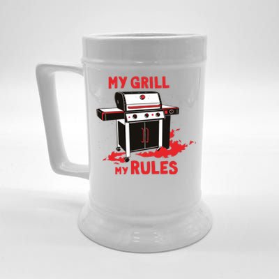 My Grill My Rules Beer Stein