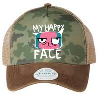 My Happy Cat Face Grumpy Legacy Tie Dye Trucker Hat