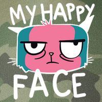 My Happy Cat Face Grumpy Legacy Tie Dye Trucker Hat