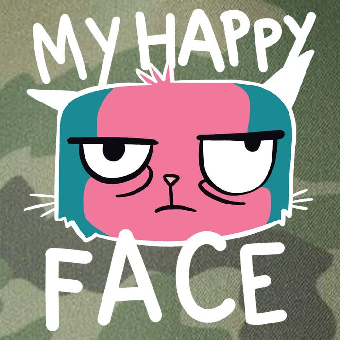 My Happy Cat Face Grumpy Legacy Tie Dye Trucker Hat