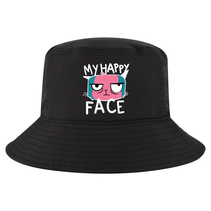 My Happy Cat Face Grumpy Cool Comfort Performance Bucket Hat