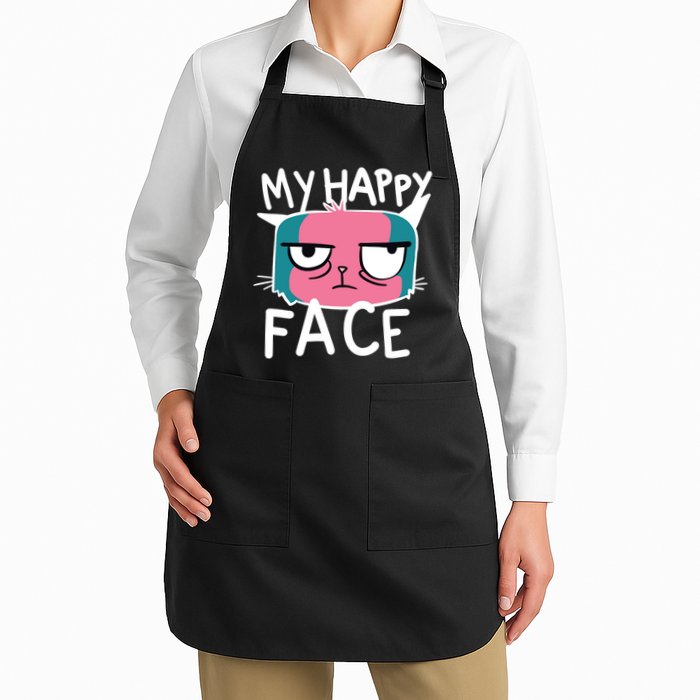 My Happy Cat Face Grumpy Apron