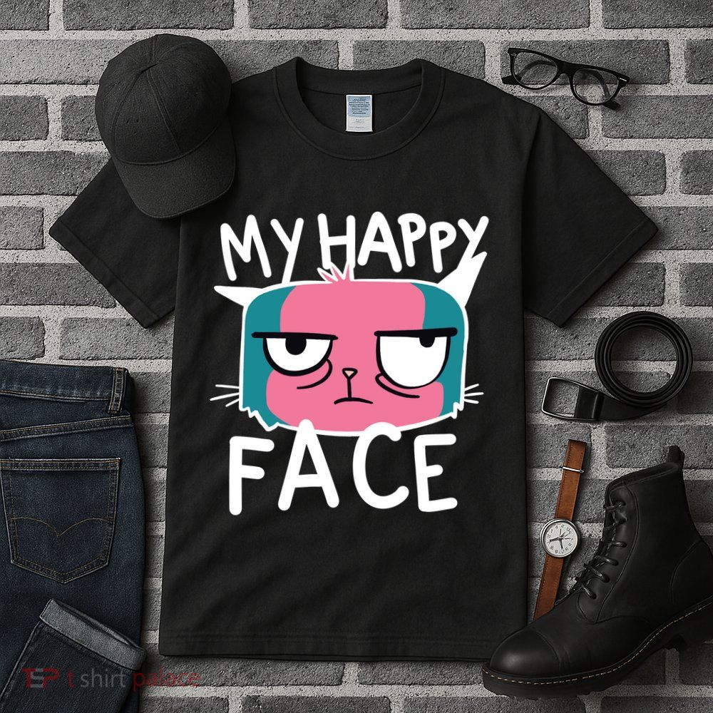 My Happy Cat Face Grumpy Tall T-Shirt