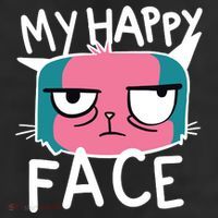 My Happy Cat Face Grumpy Beanie