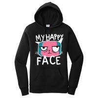 My Happy Cat Face Grumpy Women's Pullover Hoodie