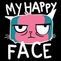 My Happy Cat Face Grumpy Cooling Performance Long Sleeve Crew