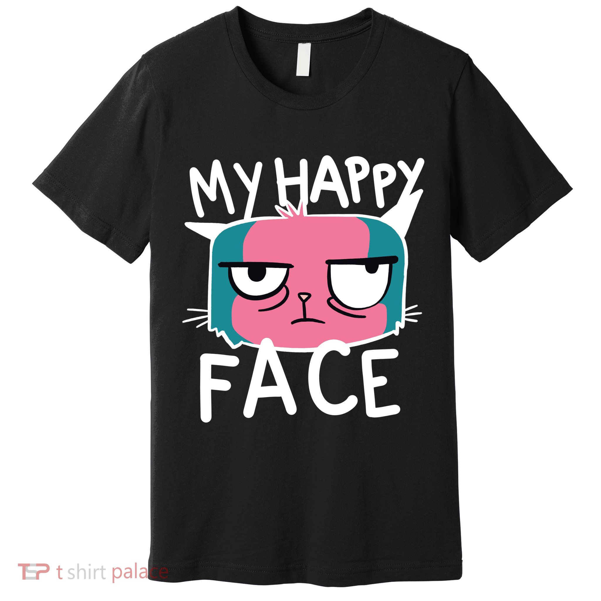 My Happy Cat Face Grumpy Premium T-Shirt