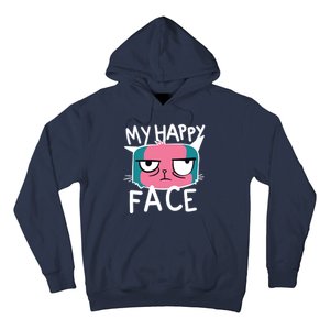 My Happy Cat Face Grumpy Hoodie