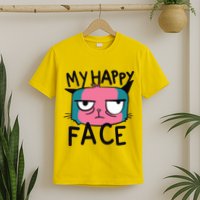 My Happy Cat Face Grumpy T-Shirt