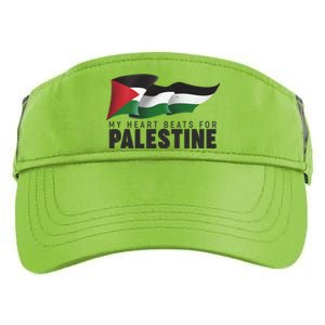 My Heart Beats For Palestine  Adult Drive Performance Visor