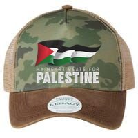 My Heart Beats For Palestine  Legacy Tie Dye Trucker Hat