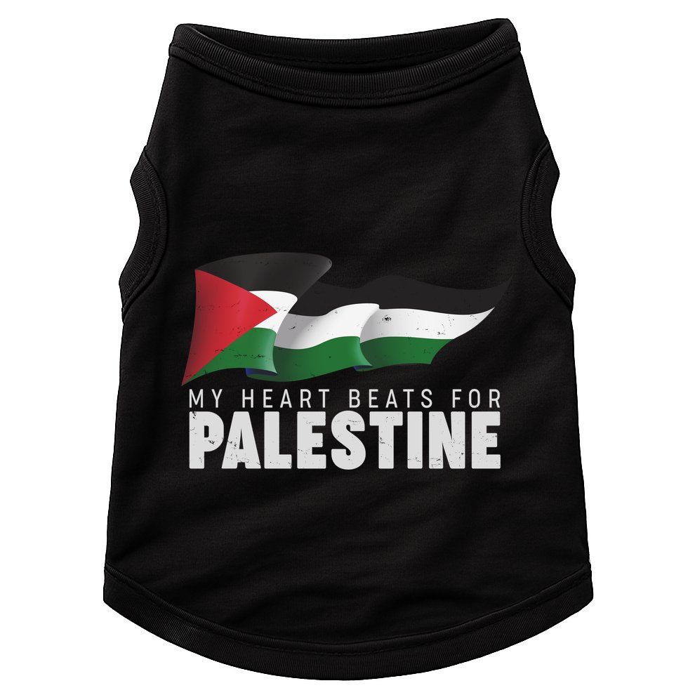 My Heart Beats For Palestine  Doggie Tank