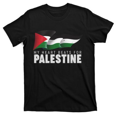 My Heart Beats For Palestine  T-Shirt