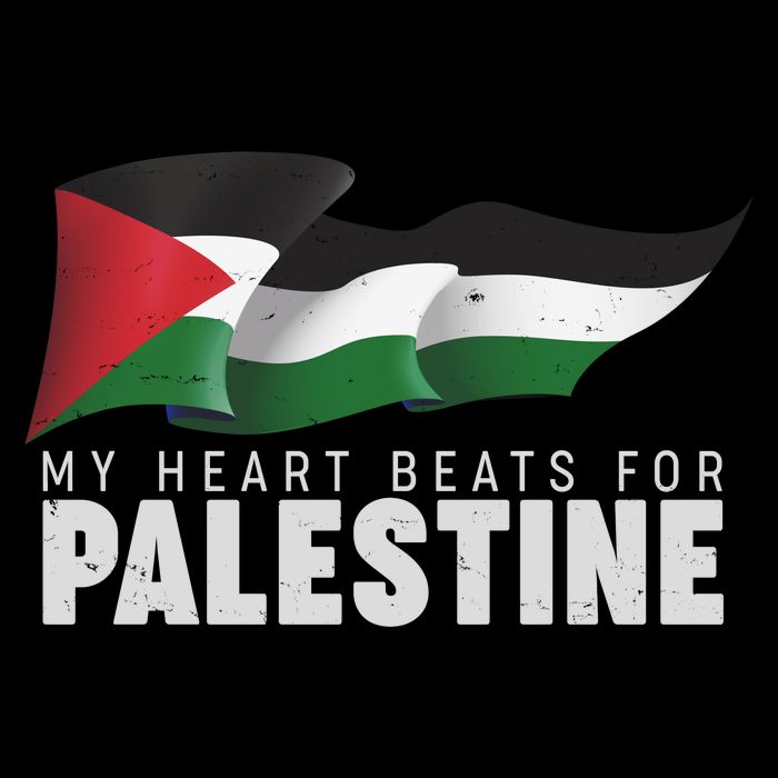 My Heart Beats For Palestine  Sustainable Bucket Hat