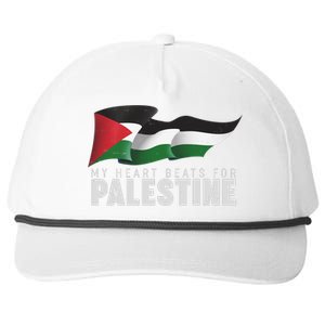 My Heart Beats For Palestine  Snapback Five-Panel Rope Hat