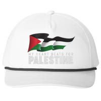 My Heart Beats For Palestine  Snapback Five-Panel Rope Hat