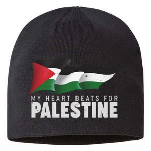 My Heart Beats For Palestine  Sustainable Beanie