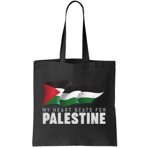 My Heart Beats For Palestine  Tote Bag