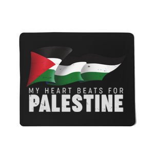 My Heart Beats For Palestine  Mousepad