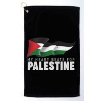 My Heart Beats For Palestine  Golf Towel