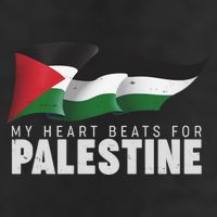 My Heart Beats For Palestine  Golf Towel