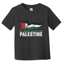 My Heart Beats For Palestine  Toddler T-Shirt