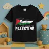 My Heart Beats For Palestine  Toddler T-Shirt