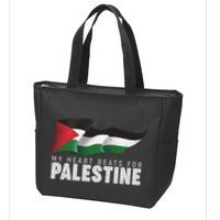 My Heart Beats For Palestine  Zip Tote Bag
