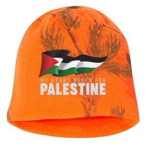 My Heart Beats For Palestine  Kati - Camo Knit Beanie